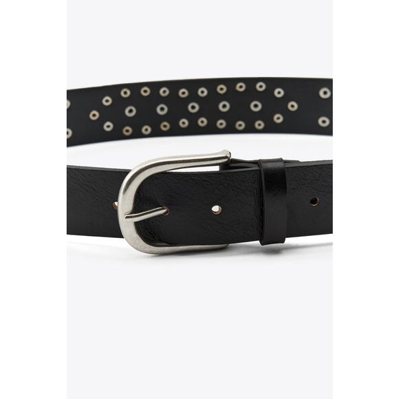 Zara Animal Print Leather Belt Size 32 US main image 4